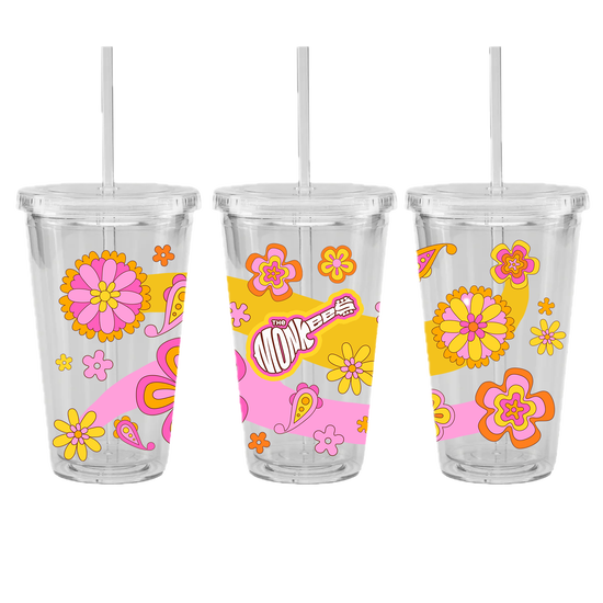 Floral Burst Drink Tumbler