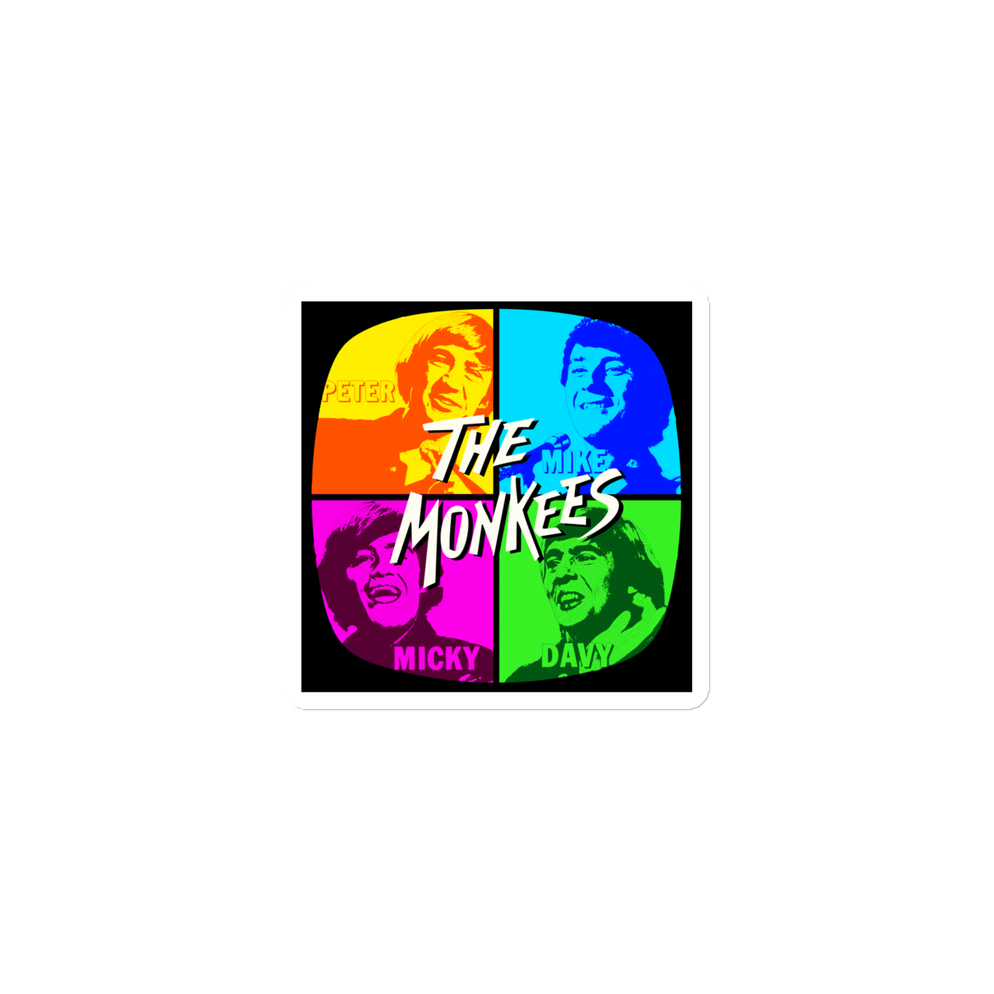 The Monkees Made For TV Pop Art Magnet