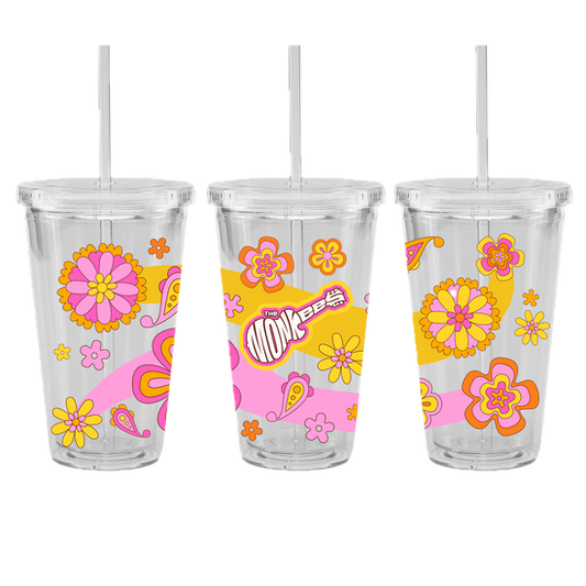 Floral Burst Drink Tumbler
