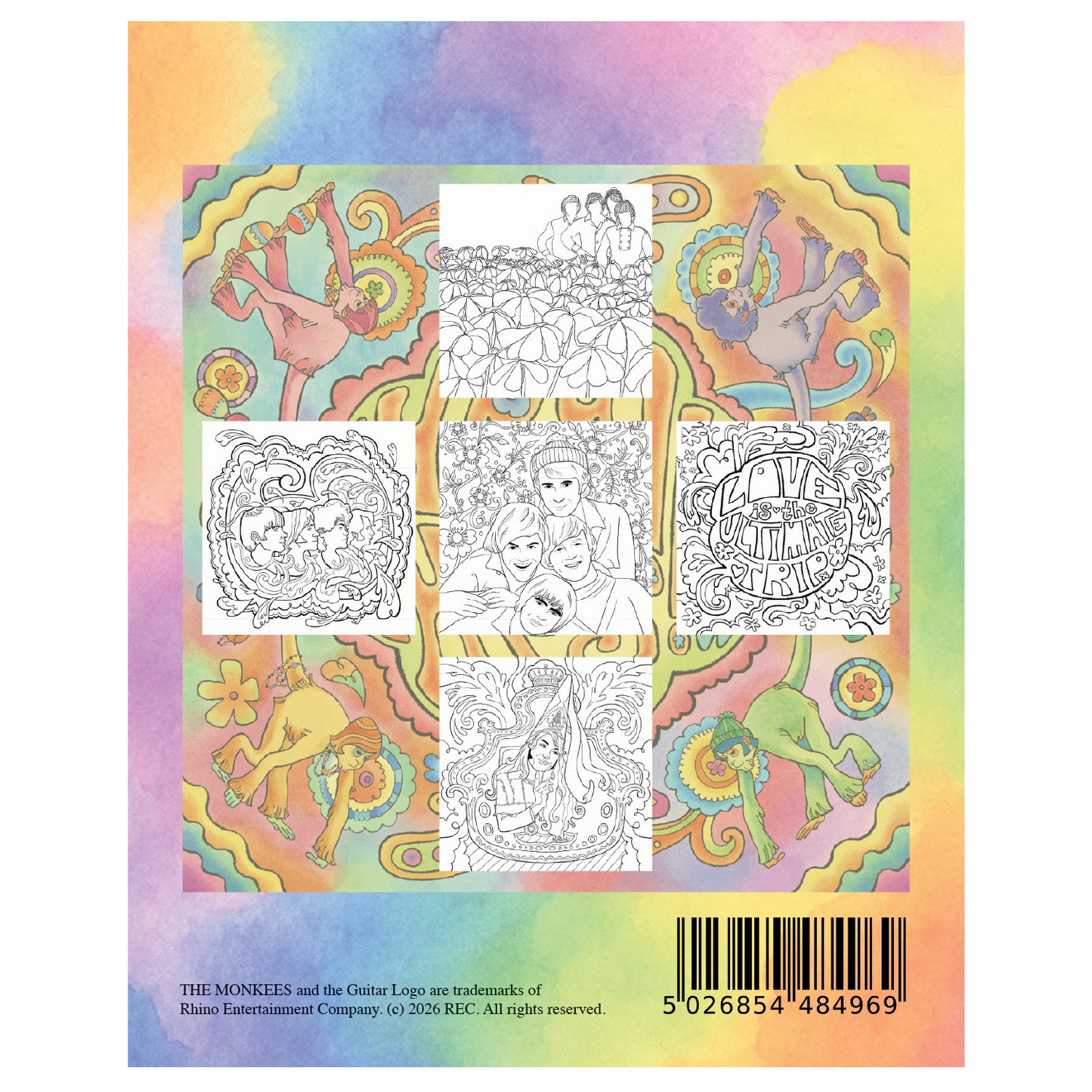 The Monkees 60th Anniversary Coloring Book