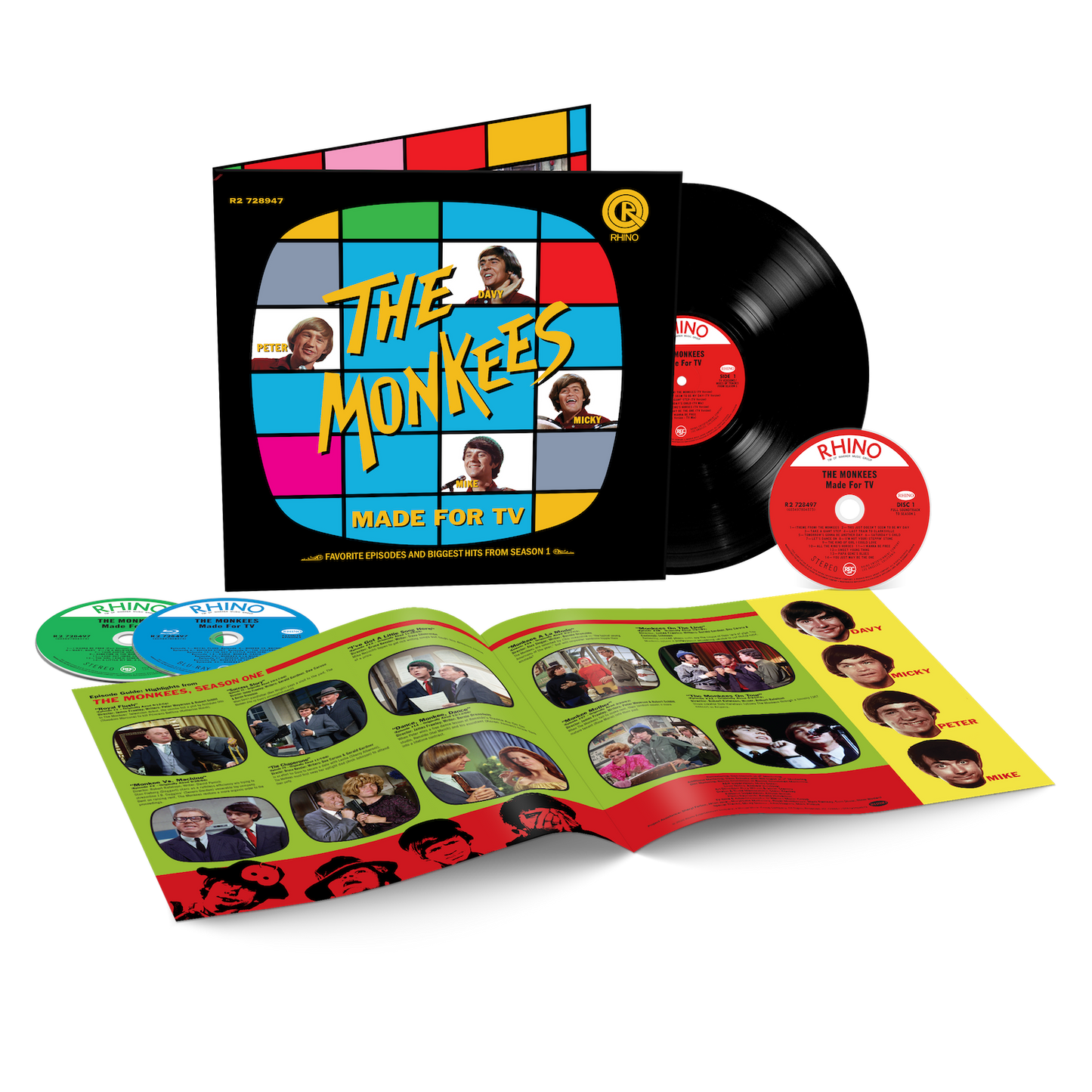 Made for TV: Official Soundtrack to Season 1 of The Monkees [1LP/1CD/1Blu-Ray]