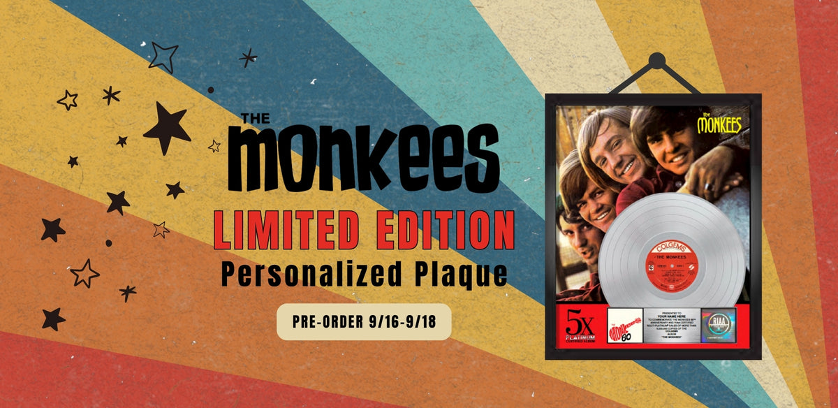 The Monkees Limited Edition Personalized Plaque 9/16-9/18